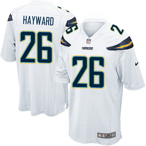 Men's Game Casey Hayward Nike Jersey White Road - #26 NFL Los Angeles Chargers